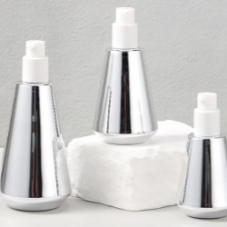 Metallized Glass Lotion Bottle